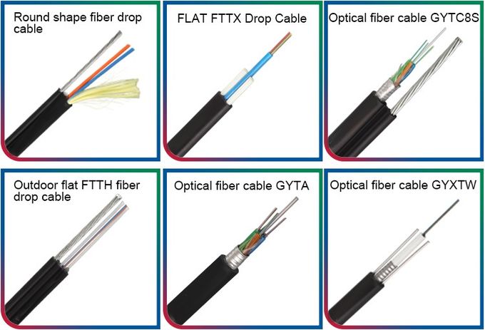 GYTS, GYFTY GJYXCH, GYXTW, ADSS, FTTH 드롭 케이블 실내 야외 광섬유 케이블 2