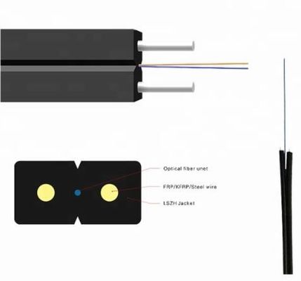 FTTH 단일모드 FRPKFRP 강 강도 부재 광섬유 케이블