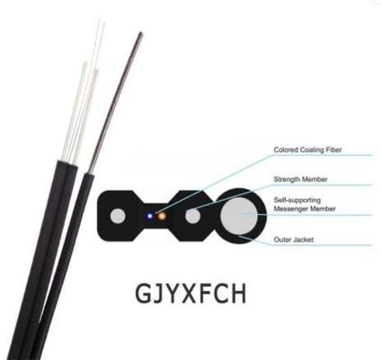 한 개의 모드 2 핵심 4 핵심 실내 FTTH 형태 8 광섬유 케이블