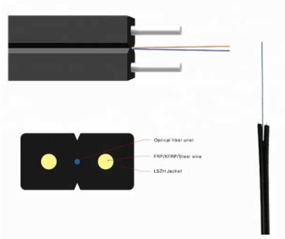 FTTH 신글데모드 FRP KFRP 강 강도 부재 광섬유 케이블