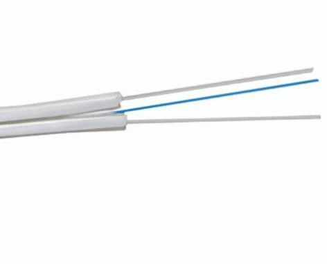 G.652D G.657A LSZH PVC 재킷 2 코어 FTTH 광섬유 드롭 케이블