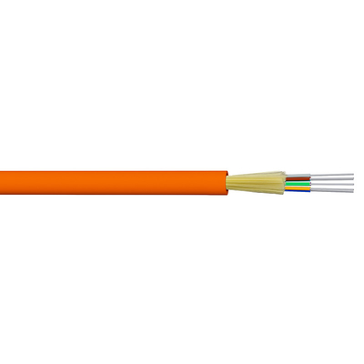 공기이고 도관을 위한 FTTH 타이트 버퍼 실내 광섬유 케이블 24 핵심 GJFJV