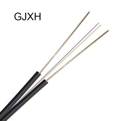 네트워크 배선 시스템을 위한 FTTH 실내 2벌 코어 섬유 드롭 케이블 1260nm LSZH 재킷