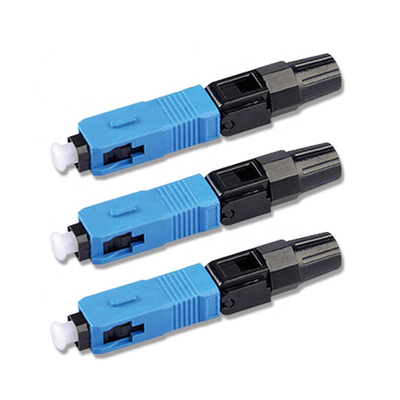 FTTH 드롭 케이블 전계 종료 동안 SC APC UPC 광섬유 빠른 연결기