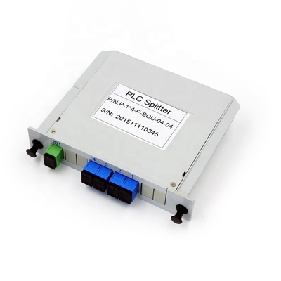SC / APC 연결기 FTTH 카세트와 FTTH 1x12 PLC 분배기 광섬유