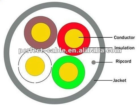 실내 카테고리 3 2 쌍 나동선 전화 통신용 케이블