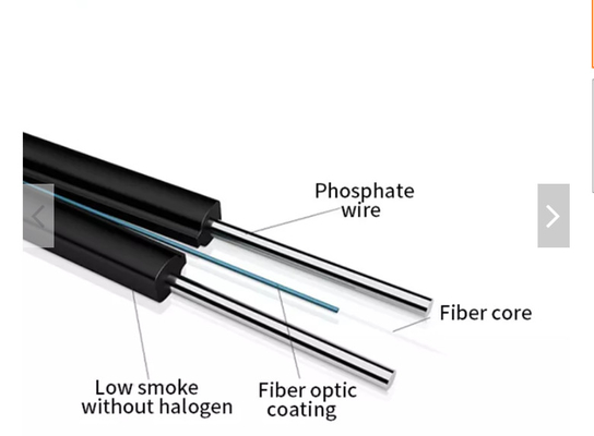 GJXH FTTH 드롭 케이블 LSZH는 1 핵심 2 핵심 G657A FTTH 드롭 섬유 케이블을 입힙니다