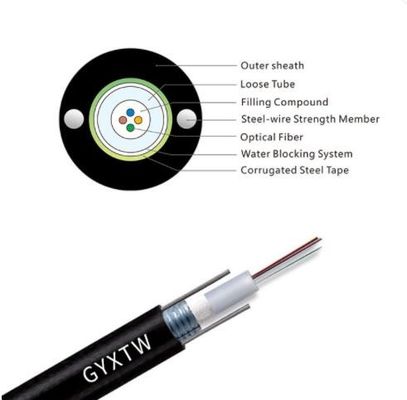 GYXTW G652d는 8 코어 덕트 광섬유 케이블을 강탈했습니다