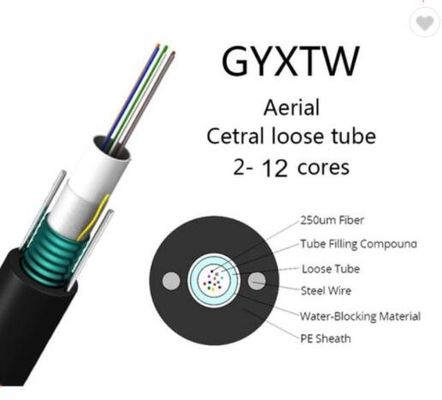 도관 공기 광 케이블 GYXTW 광 케이블