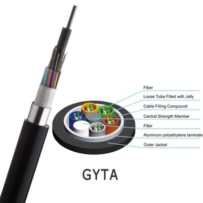 단일모드 광학 GYTA 야외이 4 핵심 비피복 광섬유 케이블 / 통신 케이블