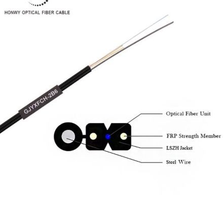 1260nm-1650nm FRP 활 타입 FTTH 공기 드롭 케이블