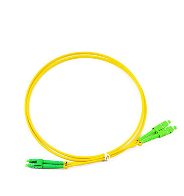 LSZH PVC는 3M 단순한 LC APC 단일모드 섬유 패치 코드를 입힙니다