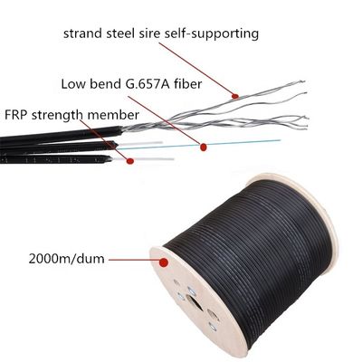 웨이루오 핵심 GJYXCH GJYXFCH GJXH G657A1 FTTH 광 섬유용 드롭 케이블