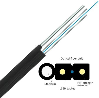자립하 공기 형태 8 실내 FTTH 광섬유 케이블