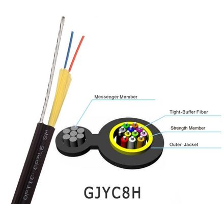 2 핵심 자립하 타이트 버퍼 라운드 FTTH 드롭 케이블