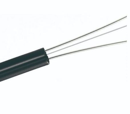 G.652D G.657A LSZH PVC 재킷 2 코어 FTTH 광섬유 드롭 케이블