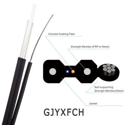 GJYXFCH 1 - 24 핵심 옥외 자활 FTTH 공중 하락 케이블