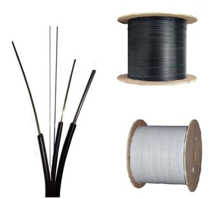 떨어지는 메신저를 가진 낮은 마찰 LSZH 칼집 FTTH 편평한 광섬유 케이블
