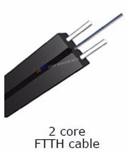 실내 옥외 1개의 핵심 FTTH 하락 케이블 G657A1 G657A2 G652D