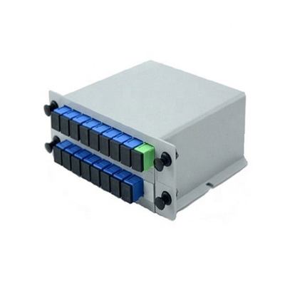 SC / APC 연결기 FTTH 카세트와 FTTH 1x12 PLC 분배기 광섬유