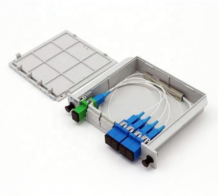 SC / APC 연결기 FTTH 카세트와 FTTH 1x12 PLC 분배기 광섬유