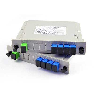 SC / APC 연결기 FTTH 카세트와 FTTH 1x12 PLC 분배기 광섬유