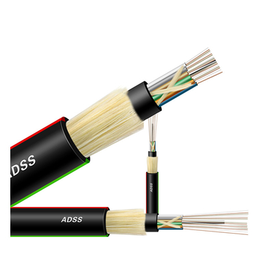 옥외안테나 ADSS 광섬유 케이블 단일모드 24 48 96 핵심